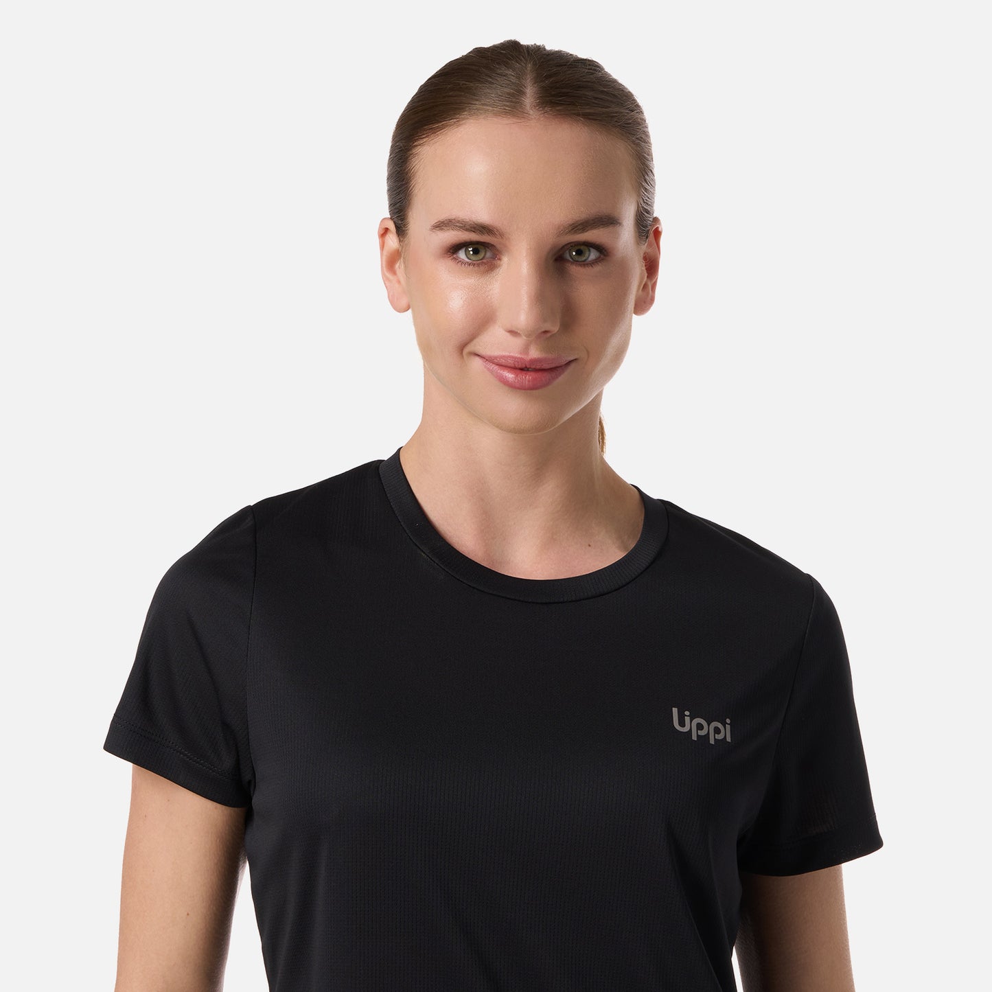 Polera Mujer Core Q-Dry T-Shirt Negro Lippi