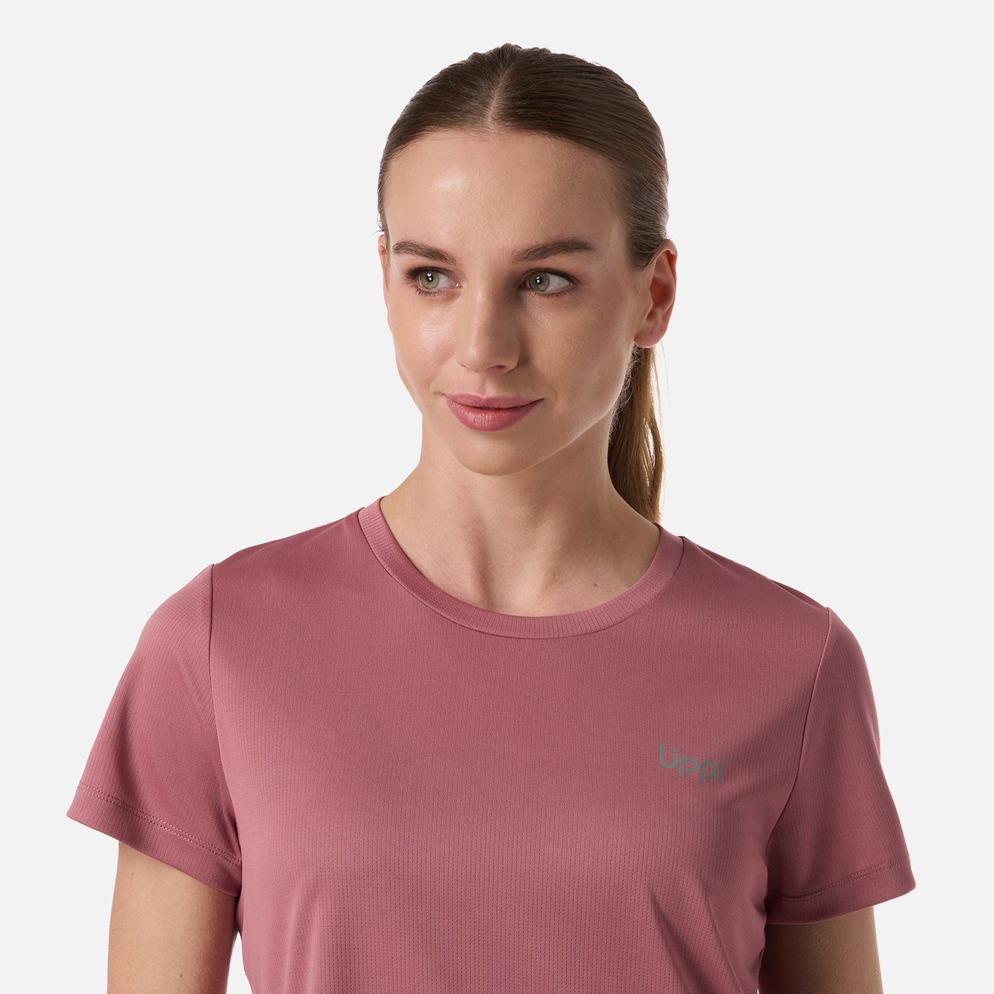 Polera Mujer Core Q-Dry T-Shirt Rosa Oscuro Lippi