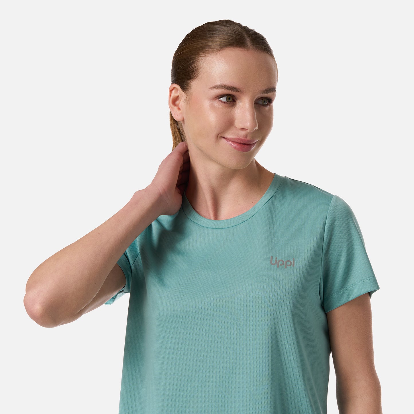 Polera Mujer Core Q-Dry T-Shirt Turquesa Claro Lippi