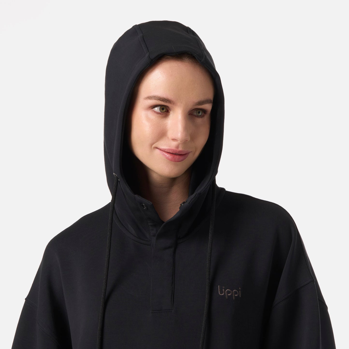 Polerón Mujer CityScape Hoody Sweatshirt Negro Lippi