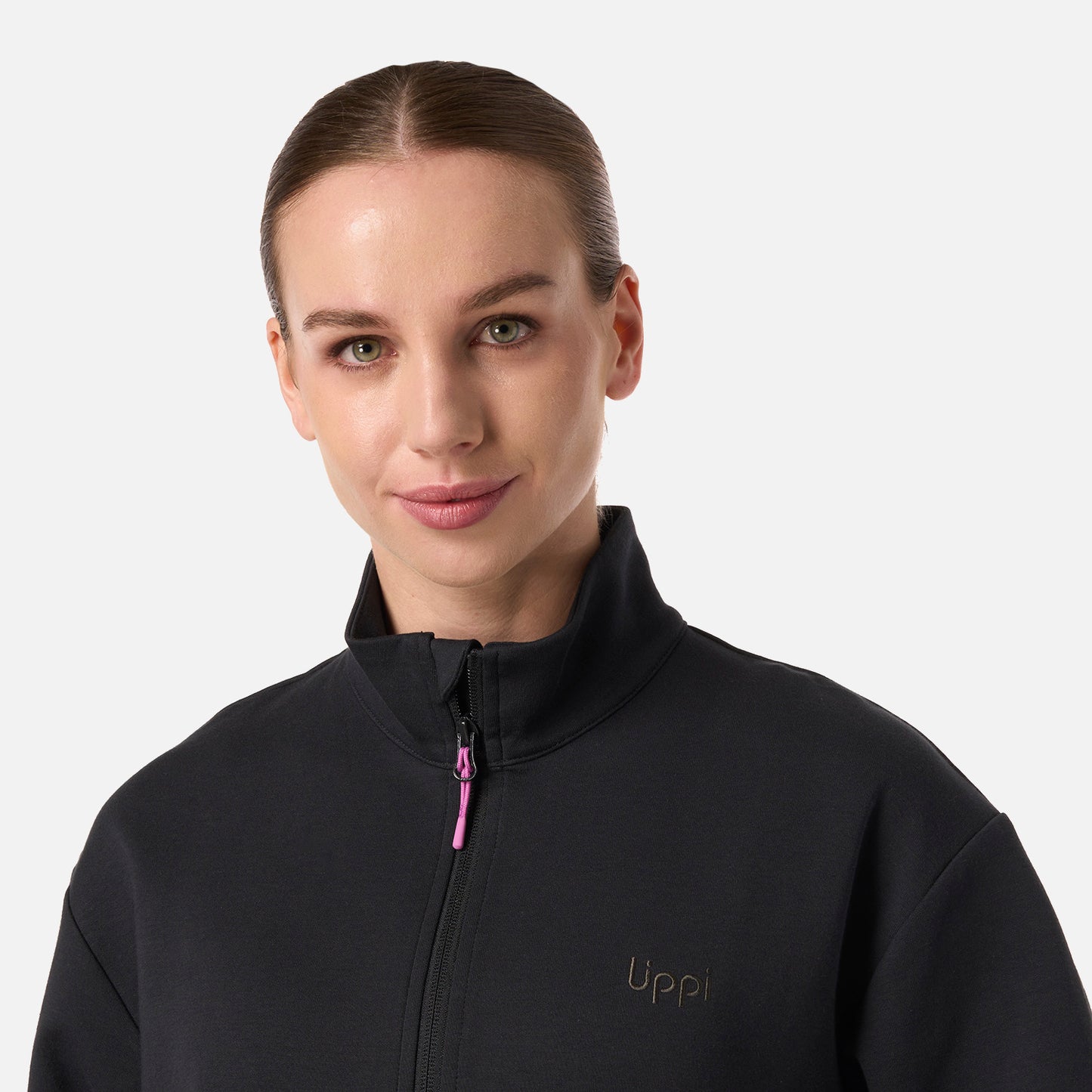 Polerón Mujer DownStreet 1/4 Zip Sweatshirt Negro Lippi