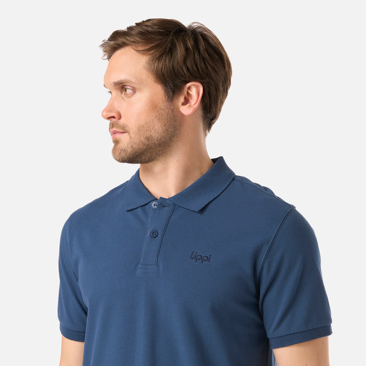 Polera Hombre First Class Elastic Polo Azul Oscuro Lippi