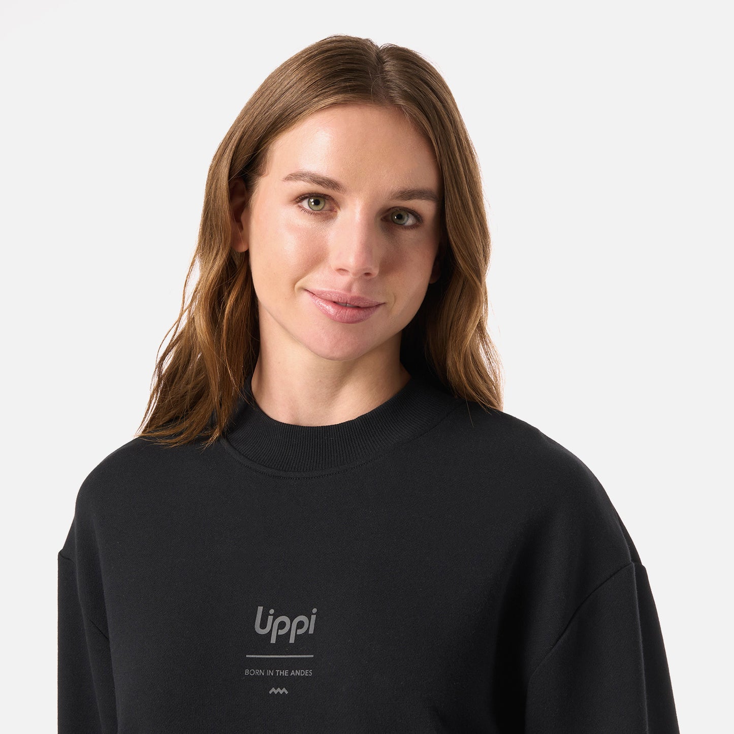 Polerón Mujer Ulmo Mid Point Crewneck Sweatshirt Negro Lippi