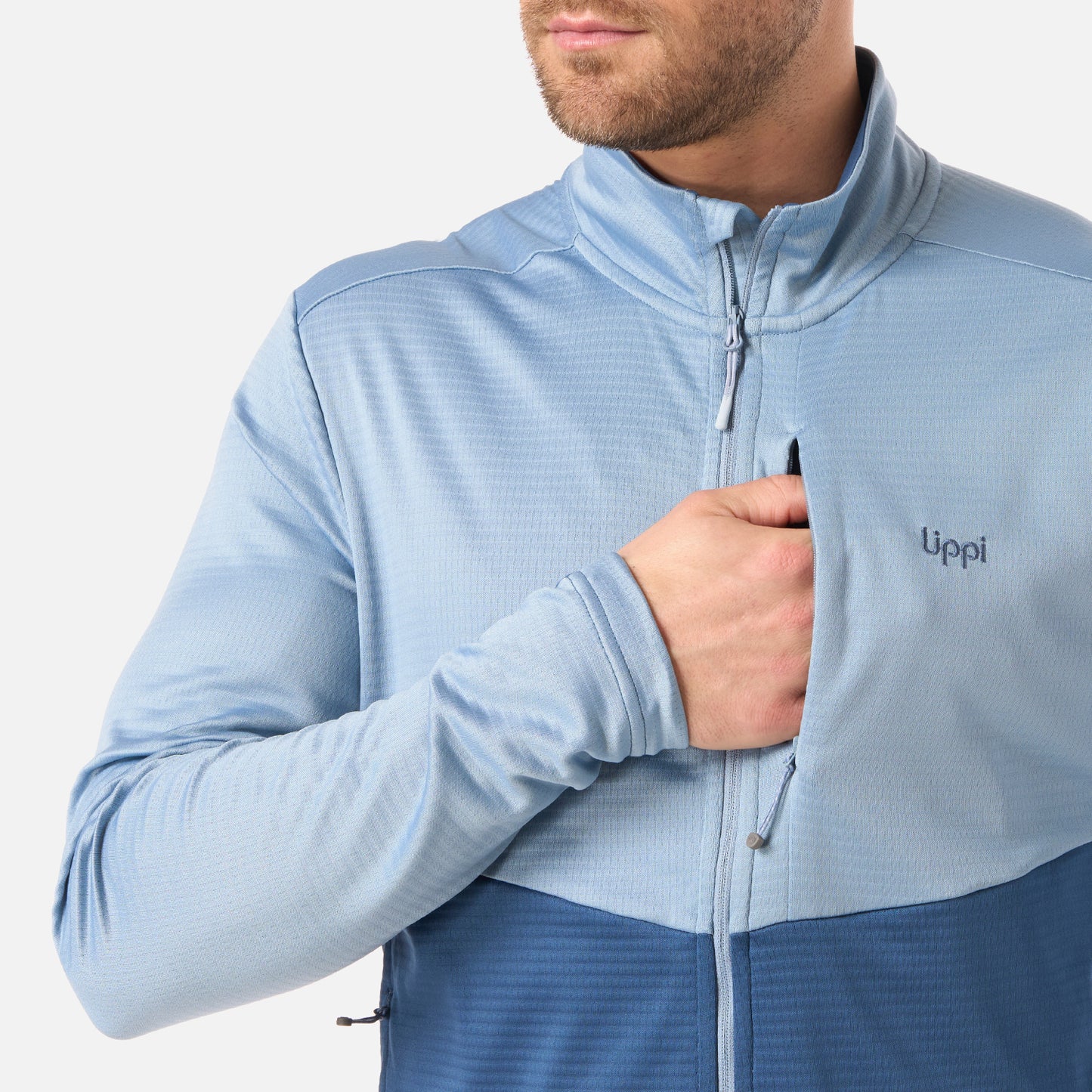 Polerón Hombre Numan Nano-F Sweatshirt Azul Piedra Lippi