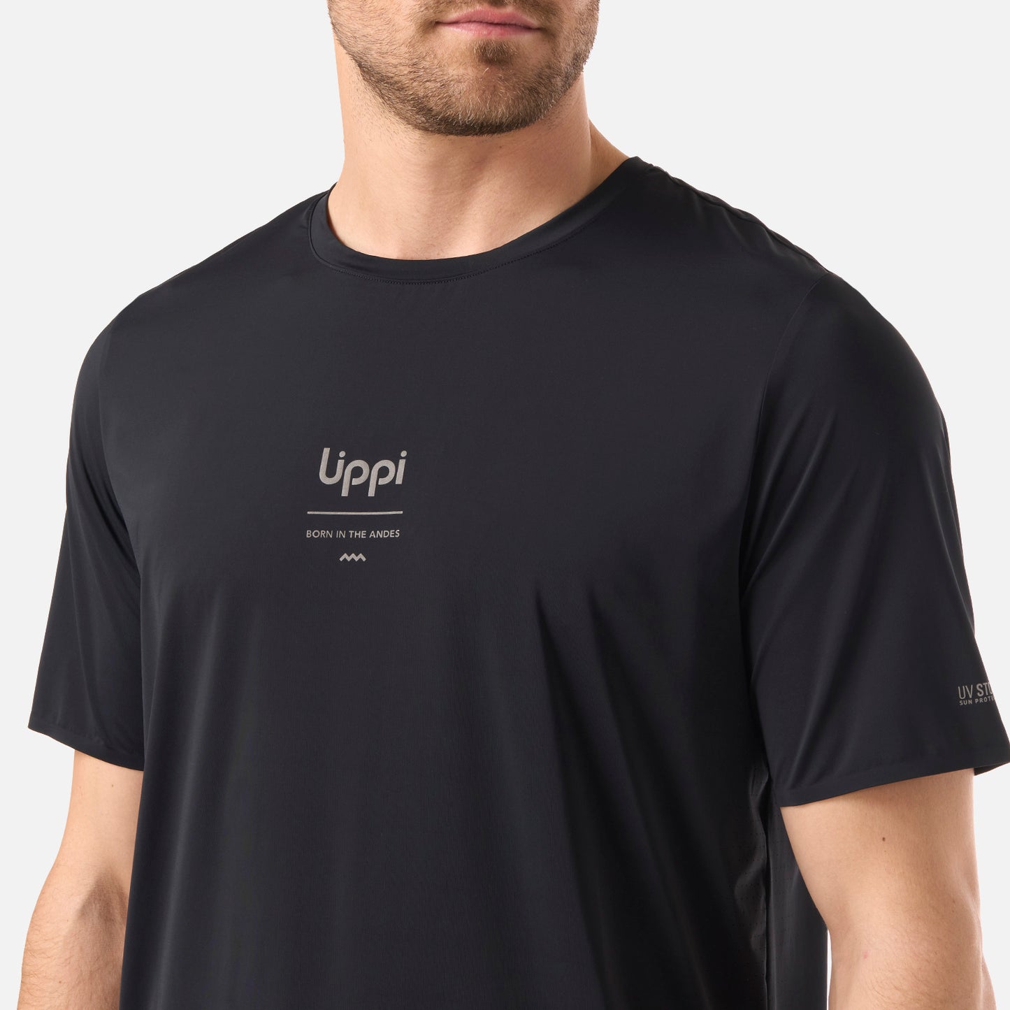 Polera Hombre Air Q-Dry T-Shirt Negro Lippi