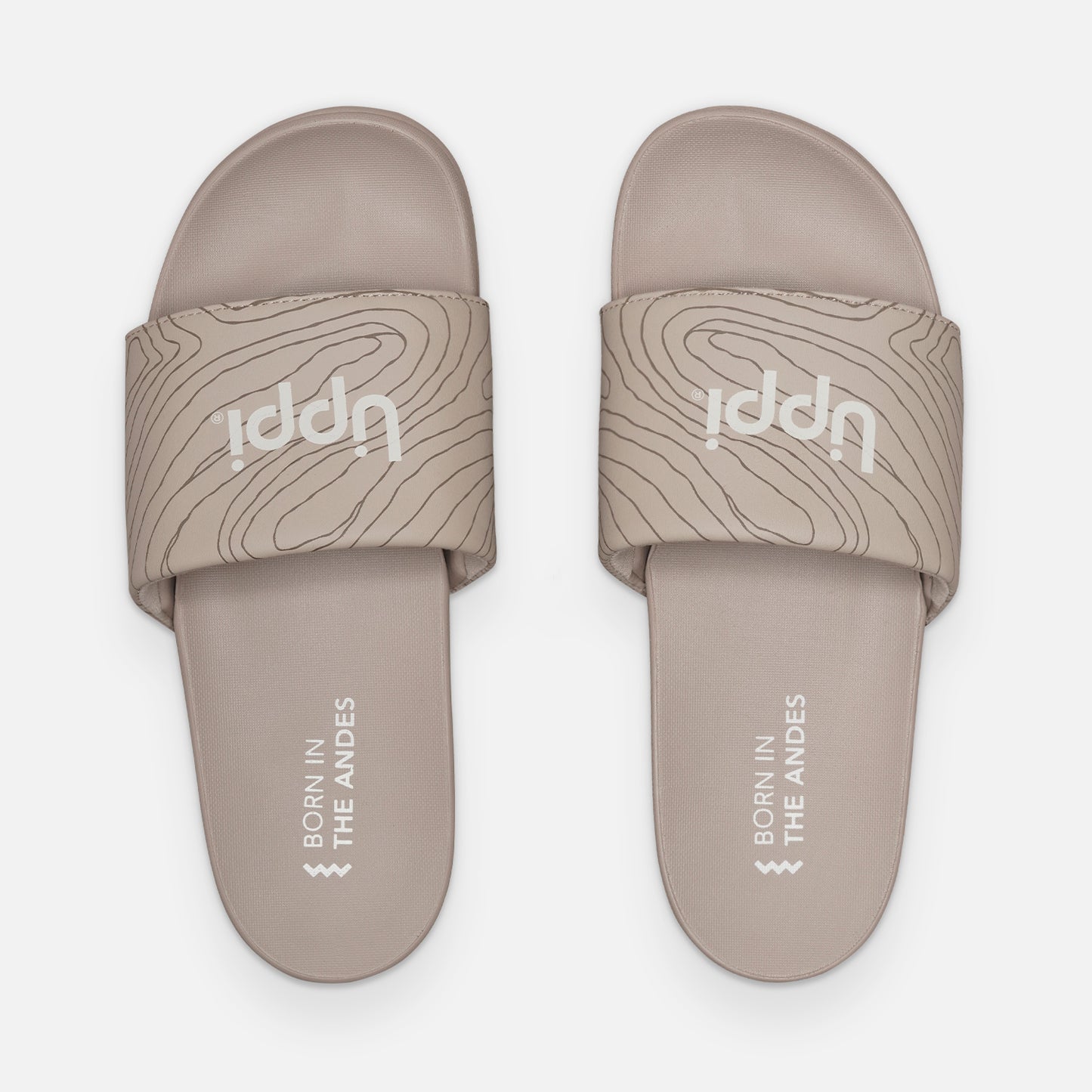 Sandalia Mujer Insigne Slide Print Beige Lippi