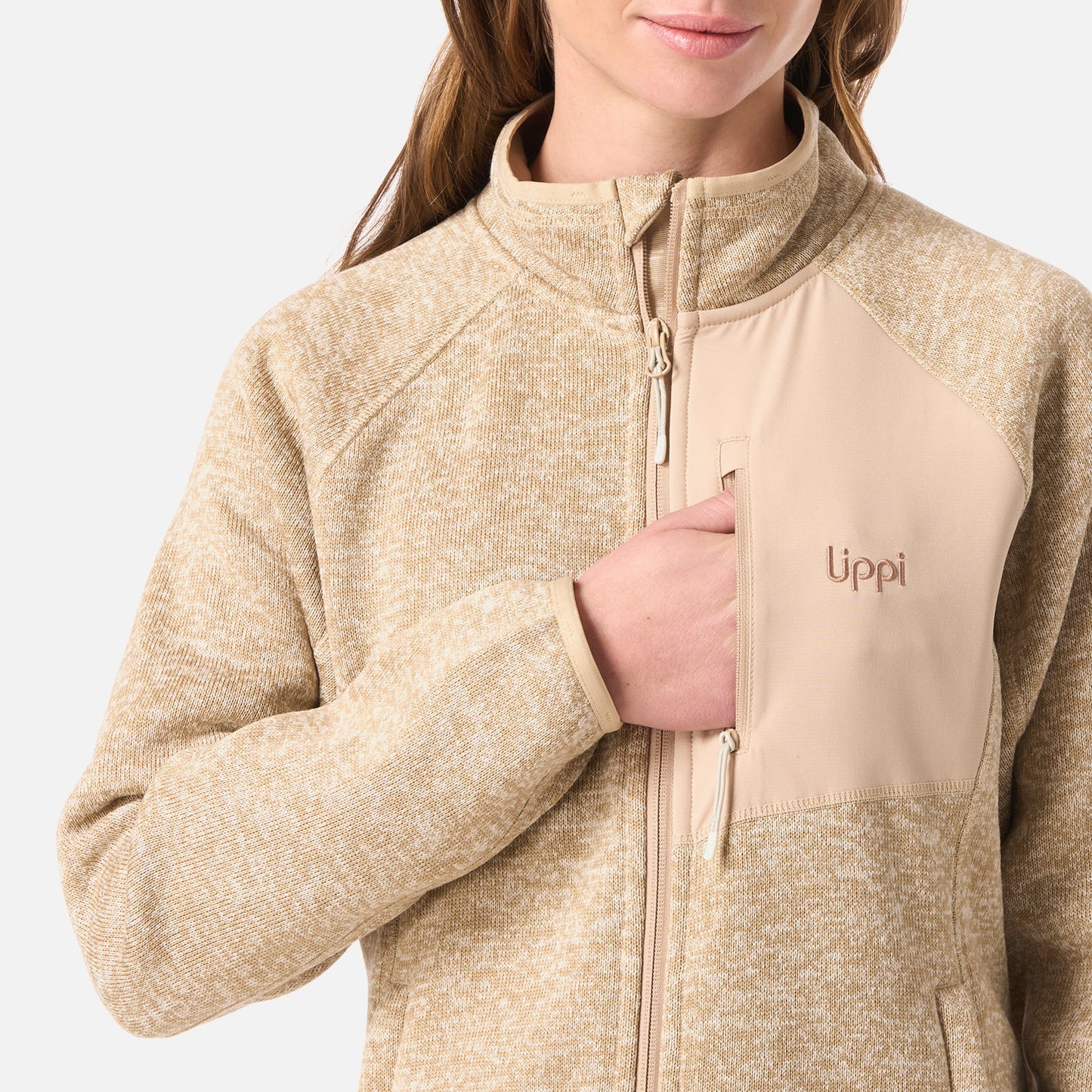 Polar Mujer Coronado Therm-Pro Jacket Beige Melange Lippi