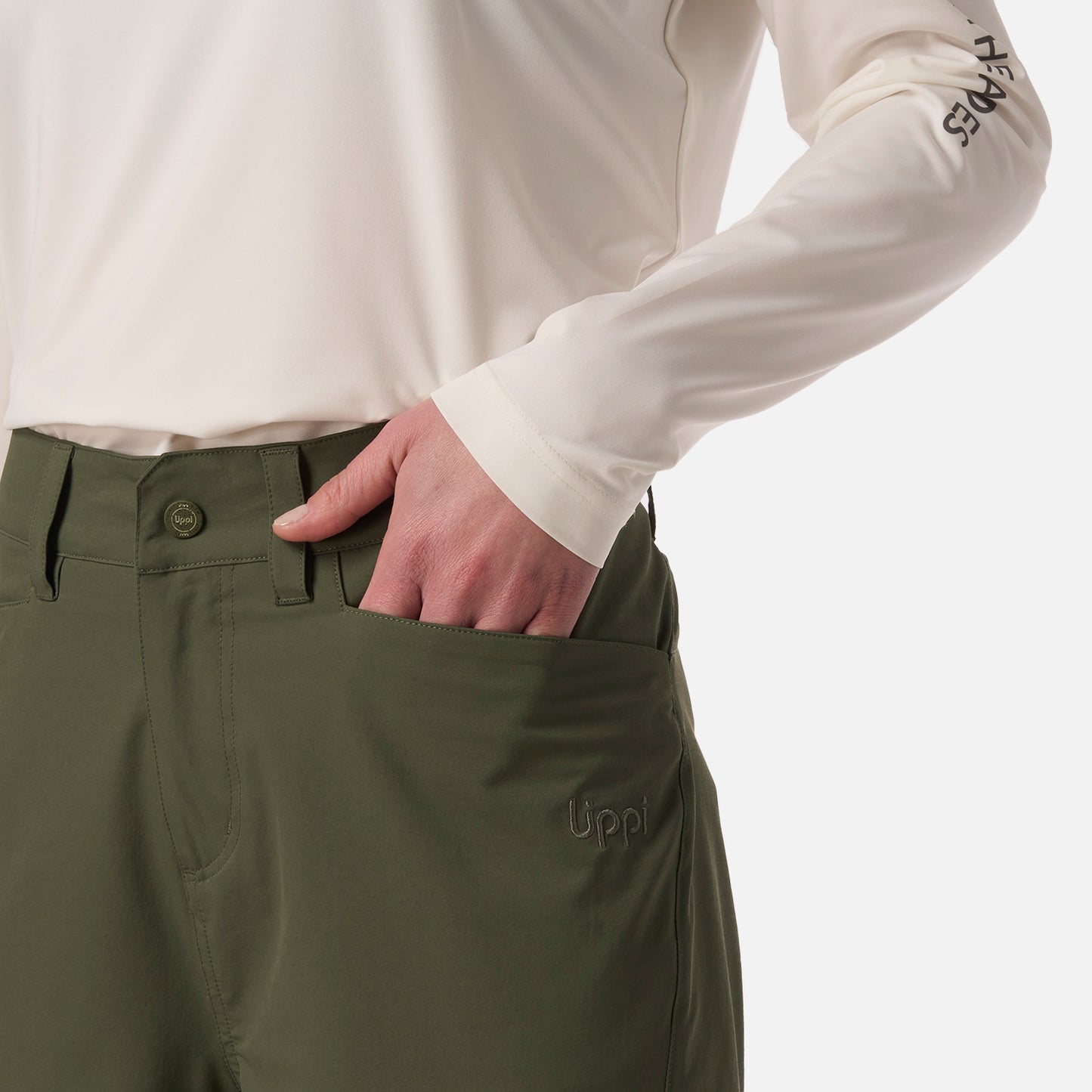 Short Mujer Puretrek Q-Dry Shorts Verde Musgo Lippi