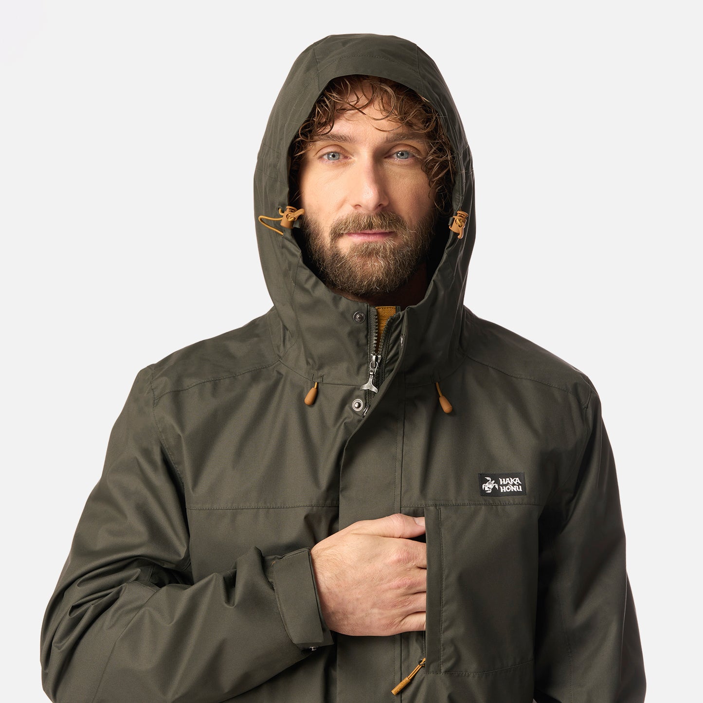 Chaqueta Hombre Kauai Verde Militar Haka Honu
