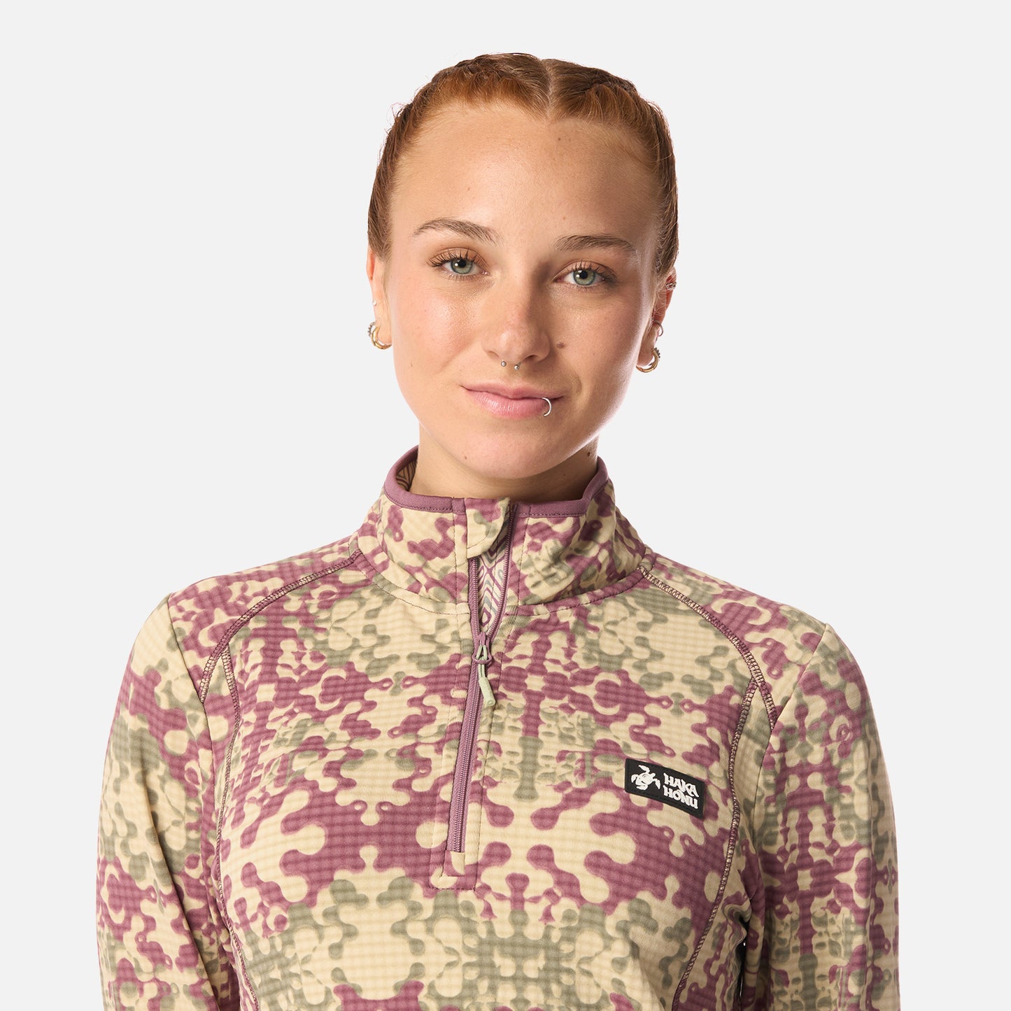 Polerón Mujer Taina Print Lila Haka Honu