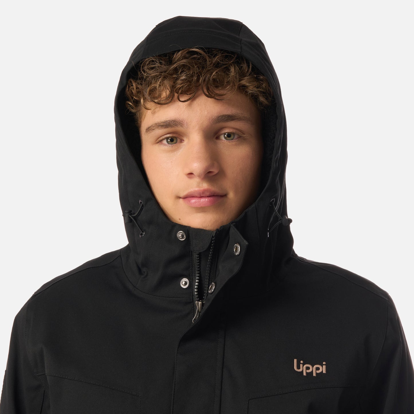 Chaqueta Teen Boy Roble B-Dry Hoody Jacket Negro Lippi