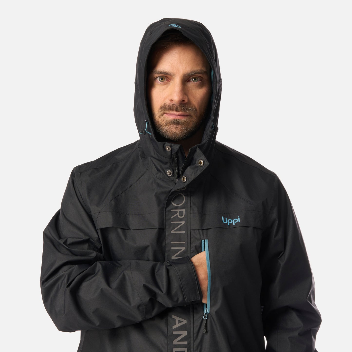 Chaqueta Hombre Streetwise B-Dry Hoody Jacket Negro Lippi