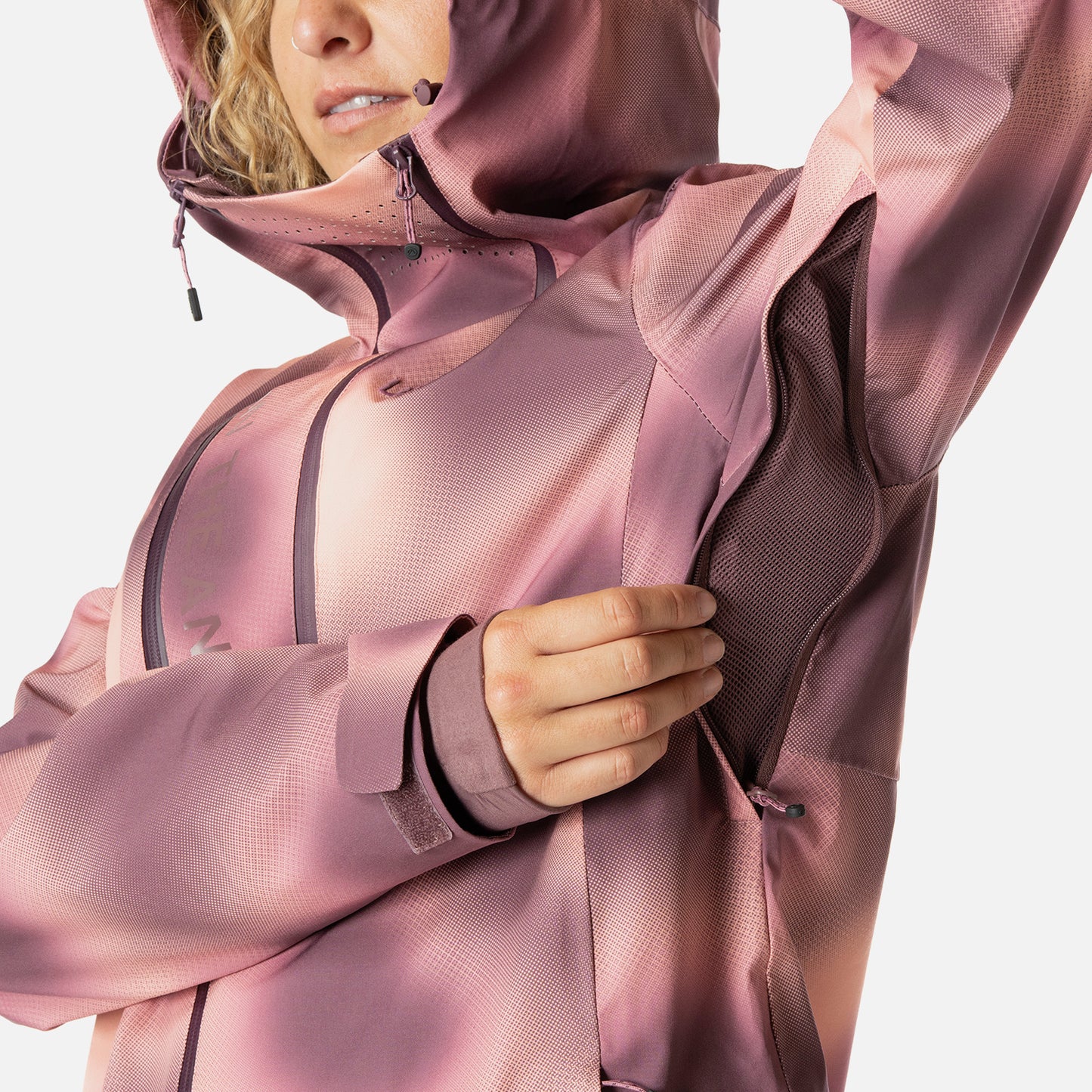 Chaqueta Mujer SkiVenture B-Dry Hoody Jacket Print Vino Lippi