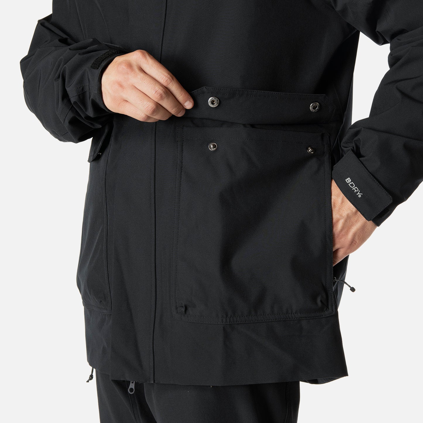 Chaqueta Hombre Hicken Fusion-3 B-Dry Hoody Jacket Negro Lippi