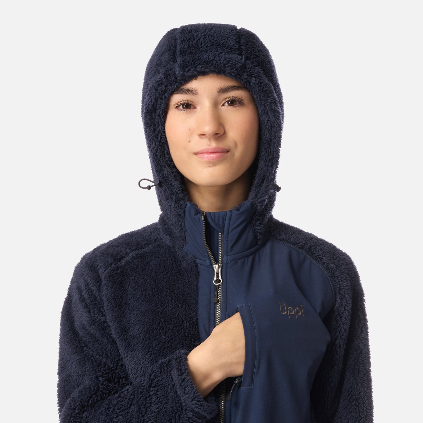 Polar Teen Girl Bear Shaggy-Pro Hoody Jacket Azul Marino Lippi