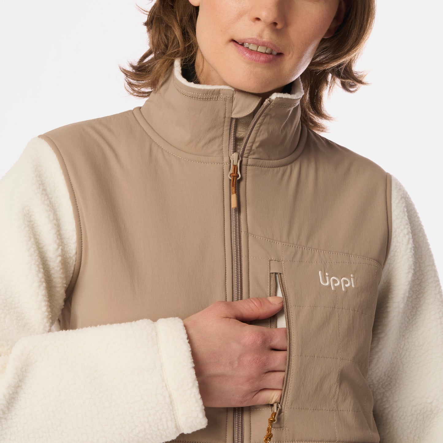 Polar Mujer Glaciar Sherpa-Pro Jacket Crema Lippi