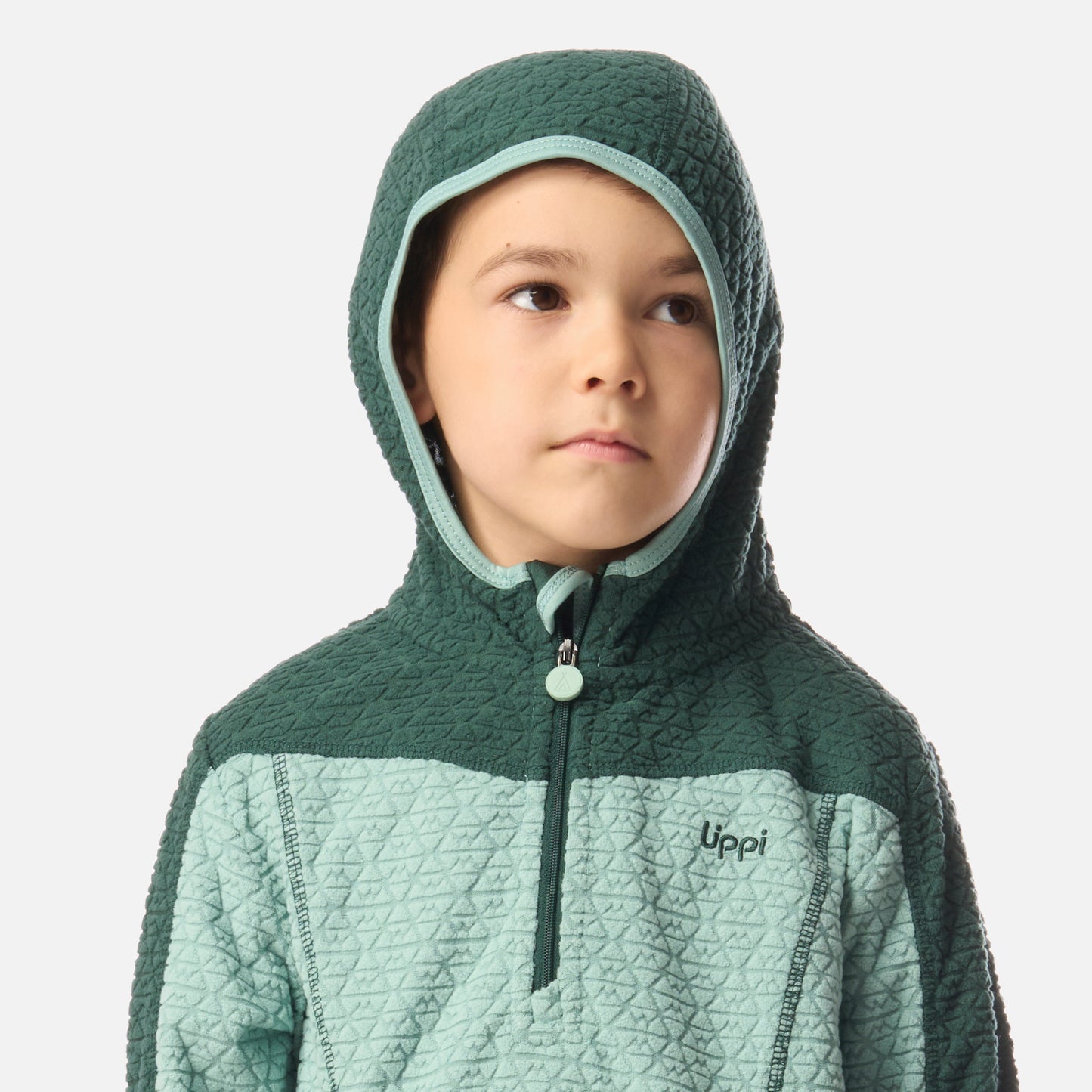 Polerón Niño Saltamontes Nano-F 1/4 Zip Hoody Turquesa Claro Lippi