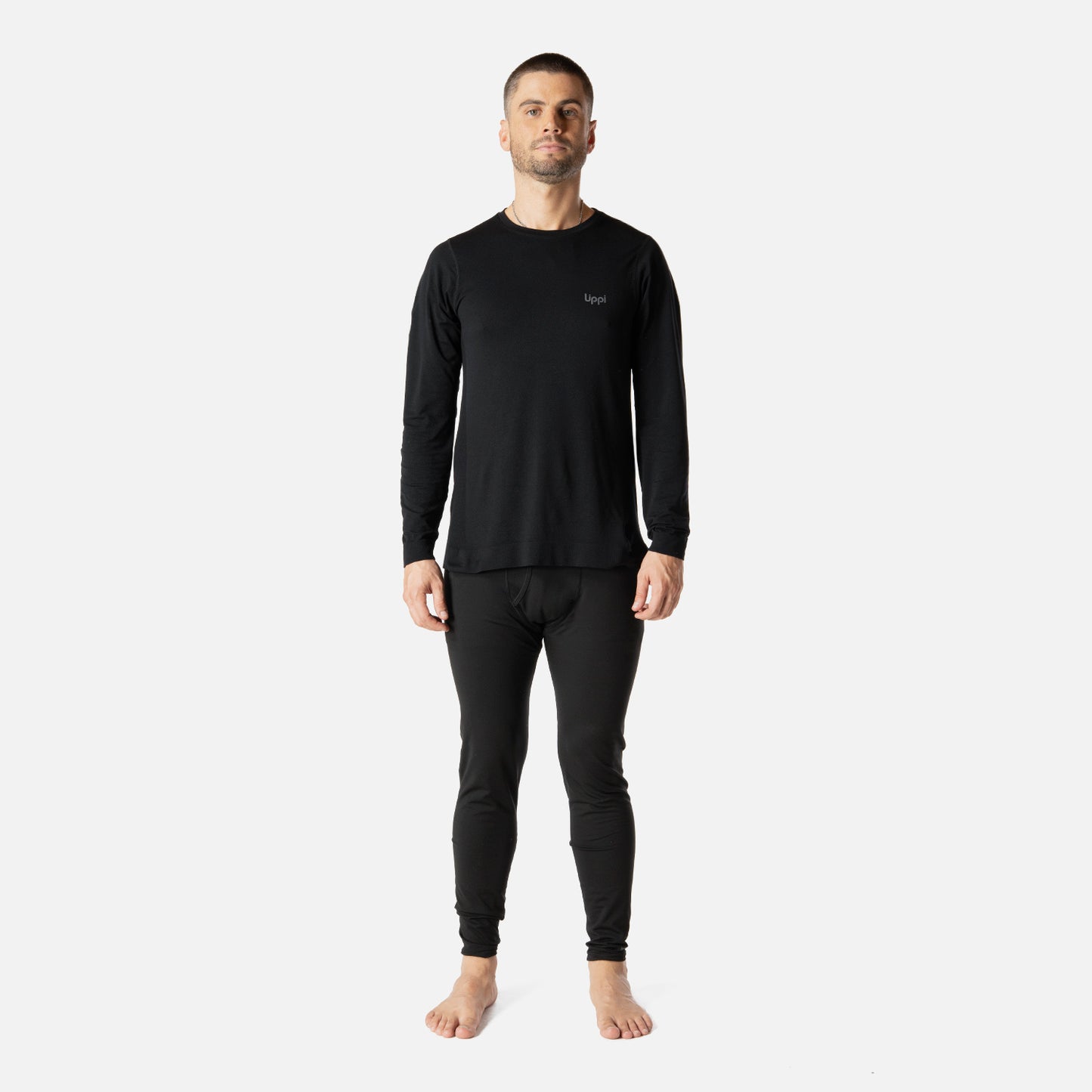 Primera Capa Hombre Skintec Active Loosefit Top Negro Lippi