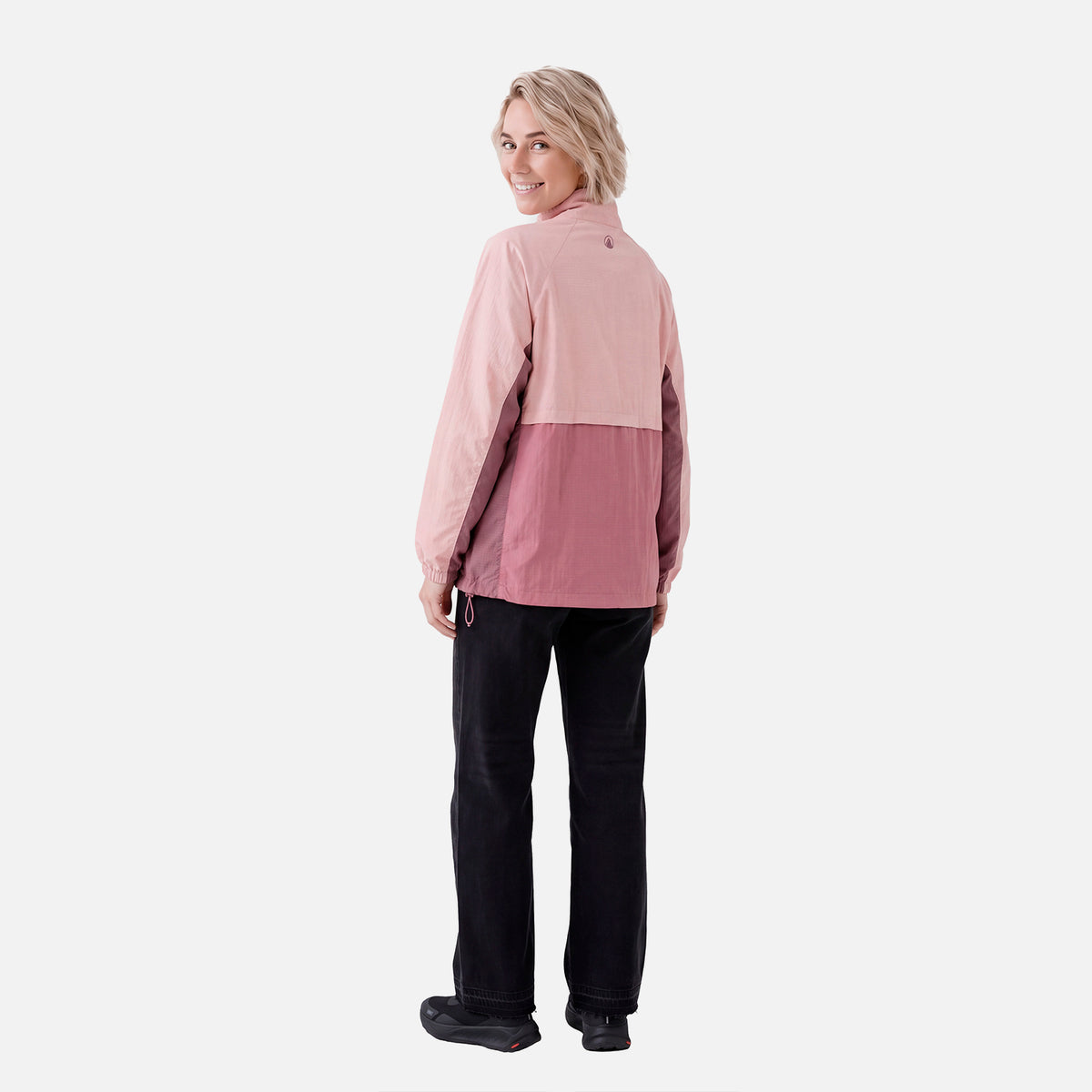 Chaqueta Mujer WindCity WindBreaker 1/4 Zip Jacket Rosa Oscuro Lippi