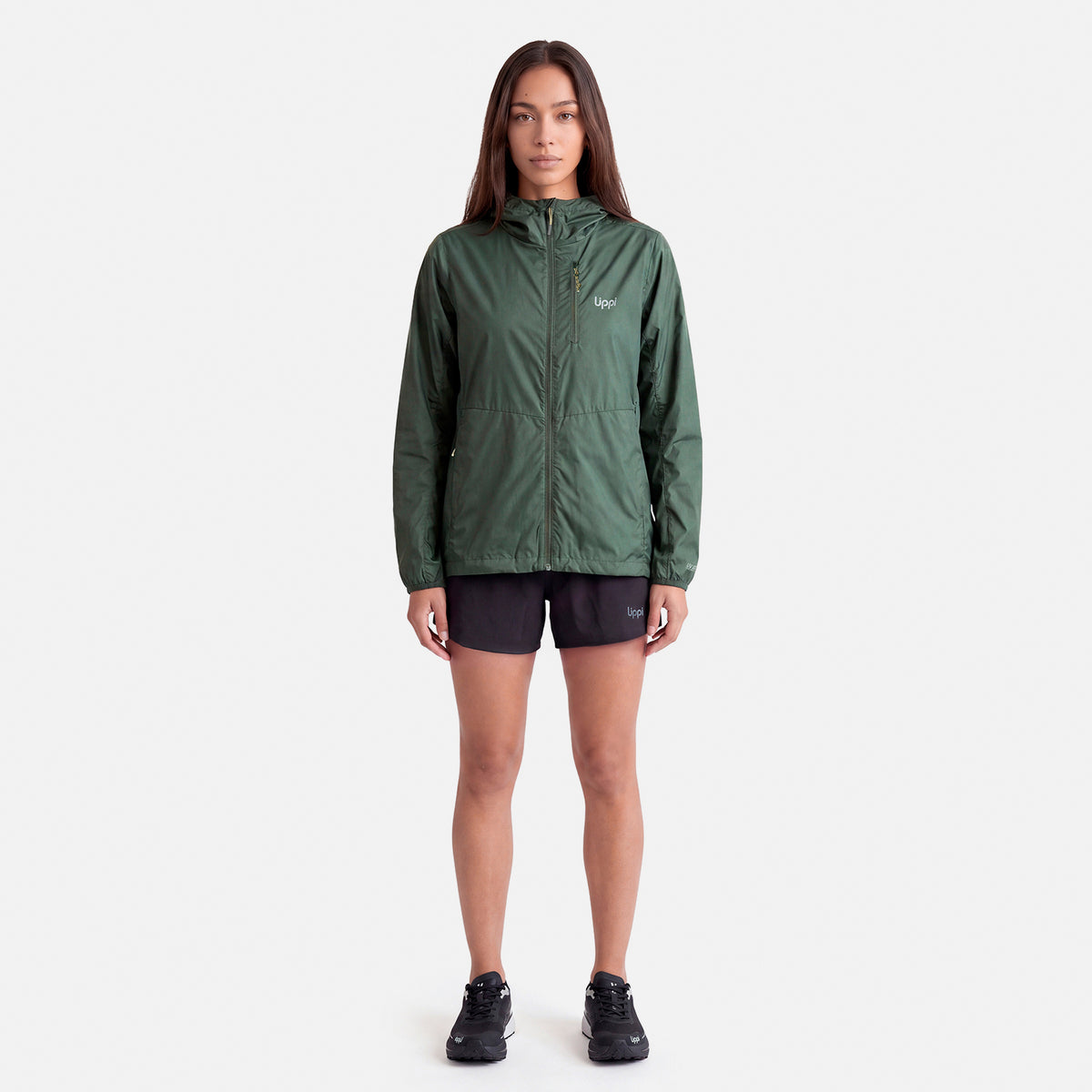Chaqueta Mujer Nightfall SL Windbreaker Hoody Jacket Verde Militar Lippi