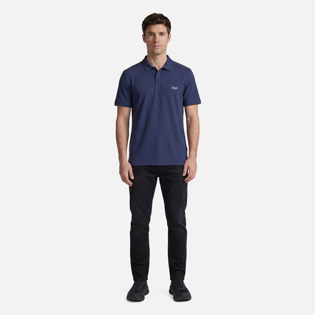 Polera Hombre B-Classic Seamless Polo Azul Oscuro Lippi