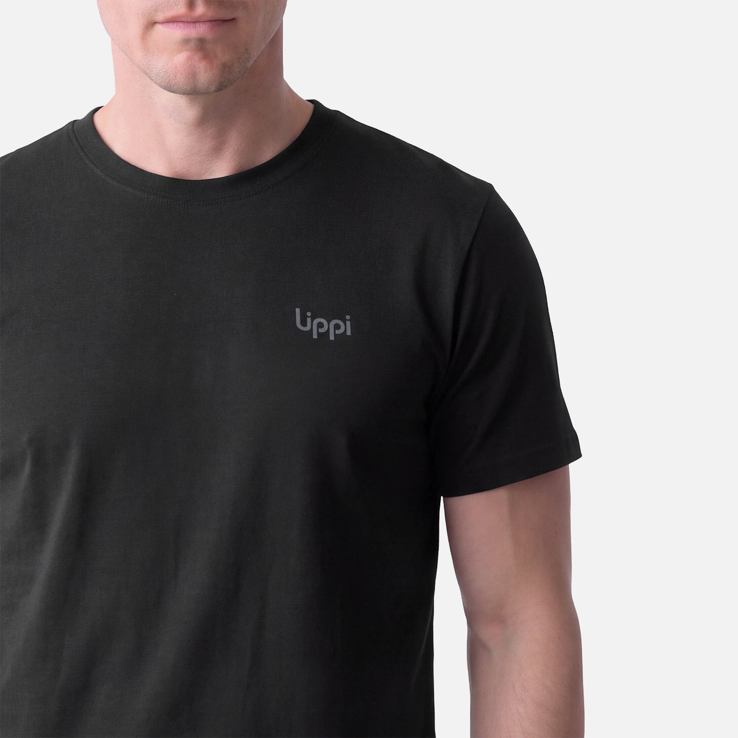 Polera Hombre Ulmo T-Shirt Negro Lippi