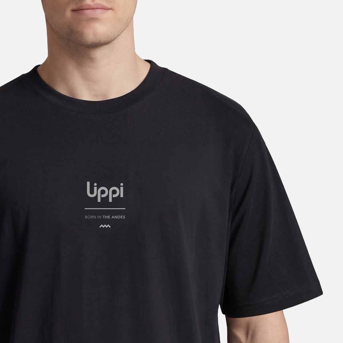 Polera Hombre Endura Cotton T-shirt Negro Lippi