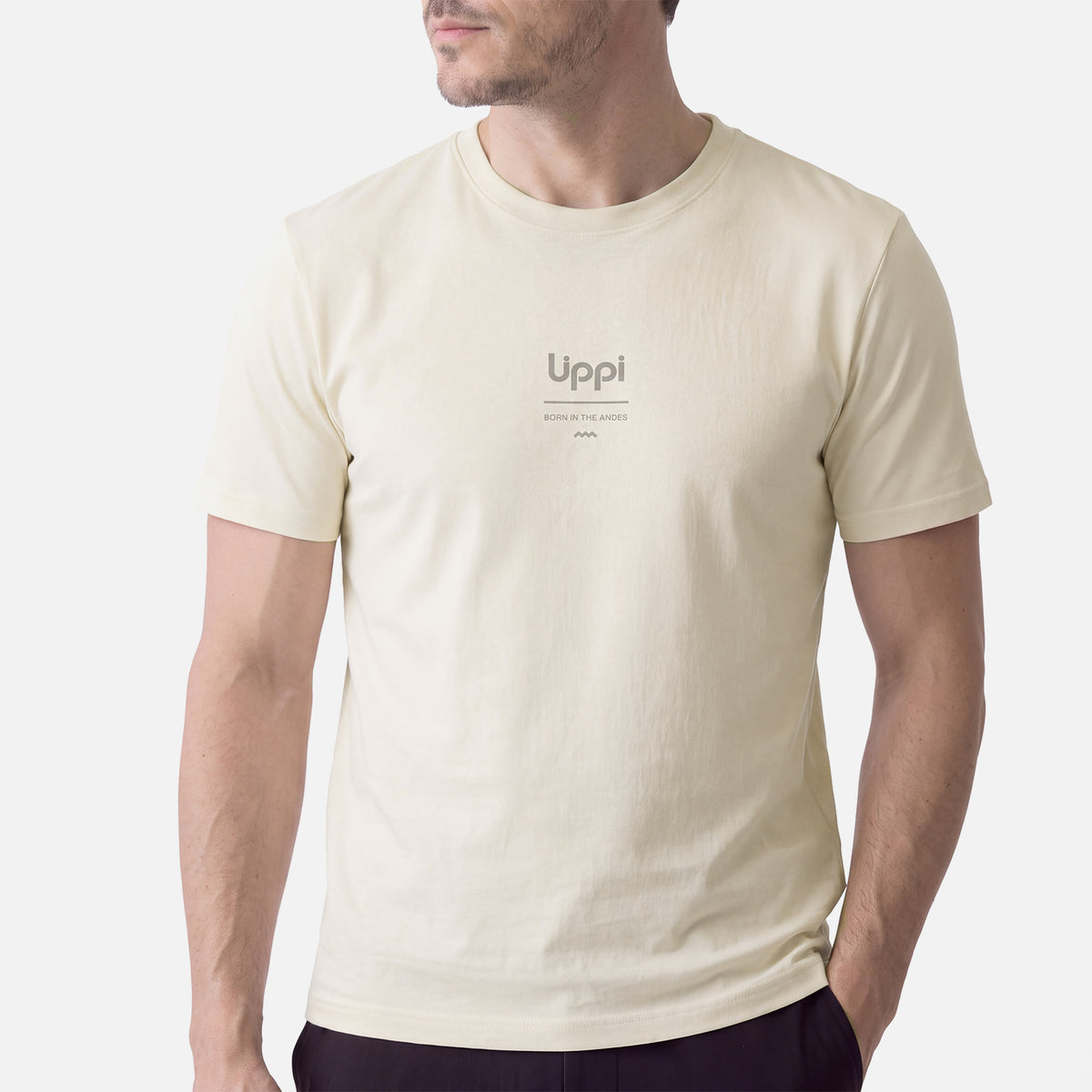 Polera Hombre Ulmo Sorona T-Shirt Beige Lippi