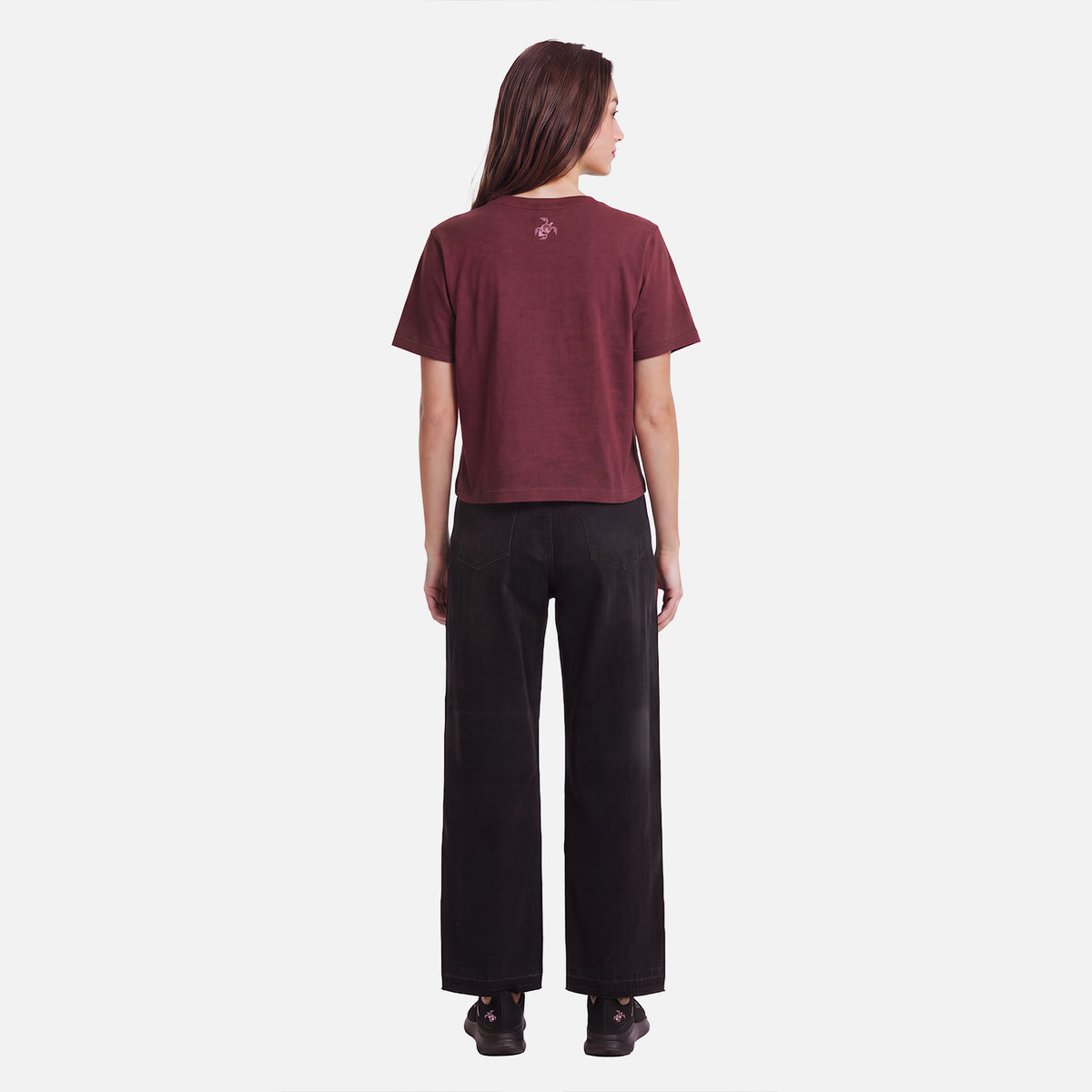 Polera Mujer Polo Burdeo Haka Honu