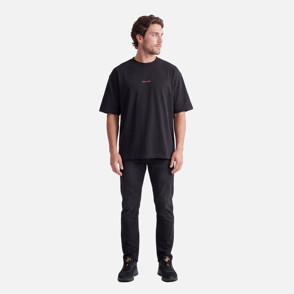 Polera Hombre Que Heavy Negro Haka Honu