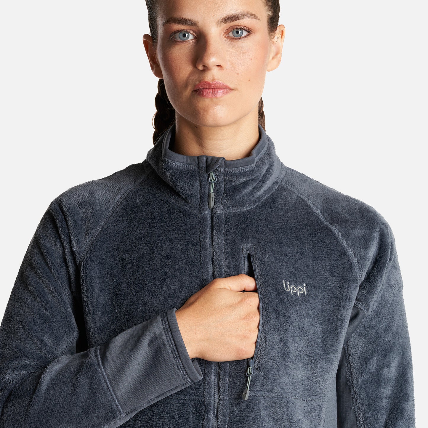 Chaqueta Mujer Numan Shaggy-Pro Jacket Azul Noche Lippi