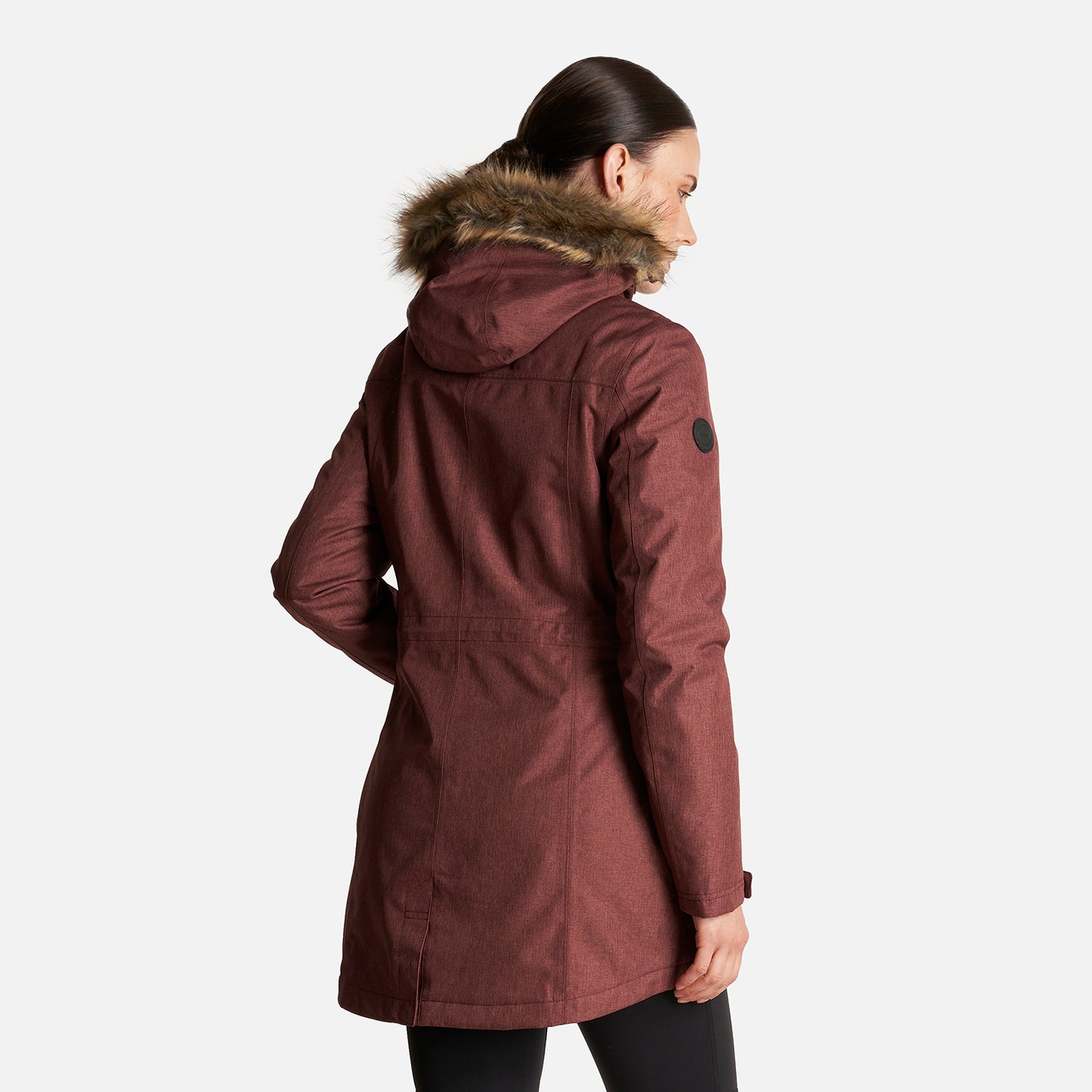 Chaqueta Mujer Roble B-Dry Hoody Jacket Melange Vino Lippi