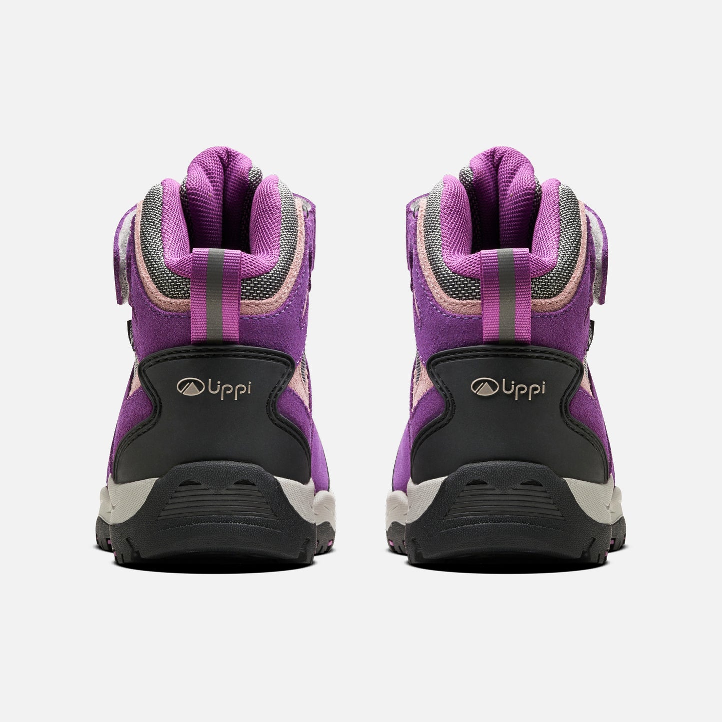 Botín Mujer Puelo Cs Hi Velcro Morado / Gris Claro Lippi