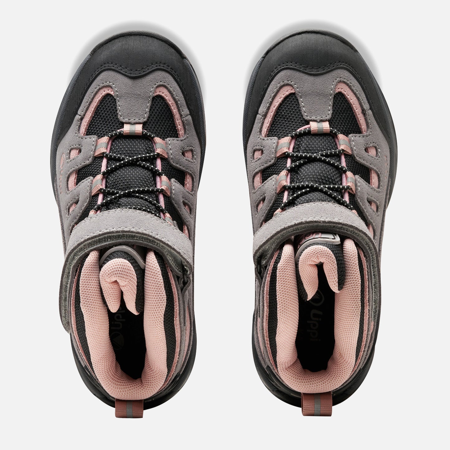 Botín Mujer Puelo Cs Hi Velcro Gris / Damasco Lippi