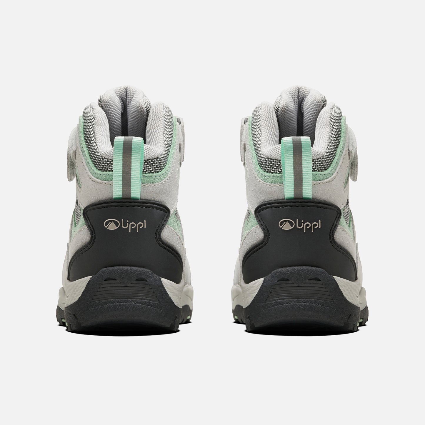 Botín Mujer Puelo Cs Hi Velcro Gris Claro / Verde Agua Lippi