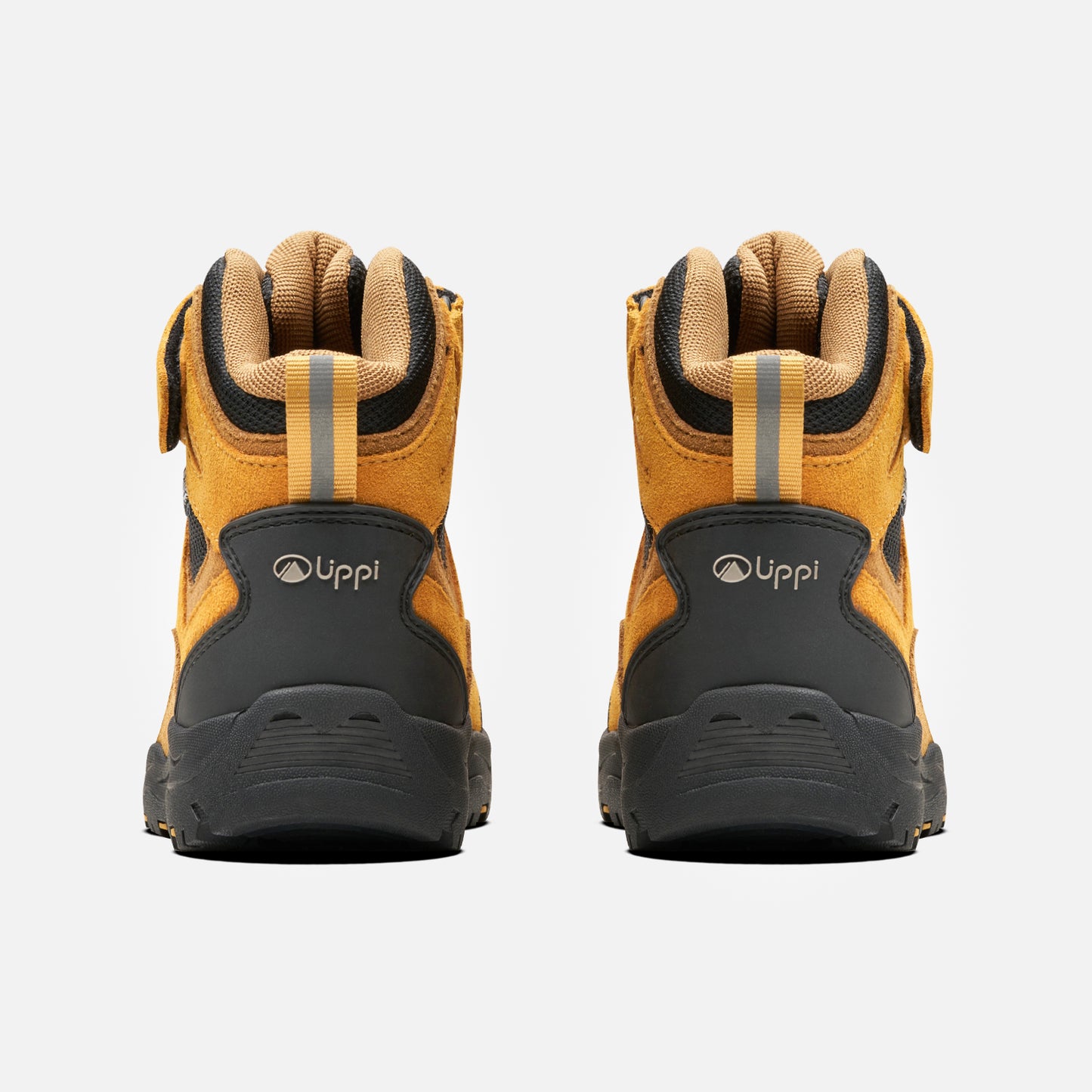 Botín Hombre Puelo Cs Hi Velcro Negro / Mostaza Lippi