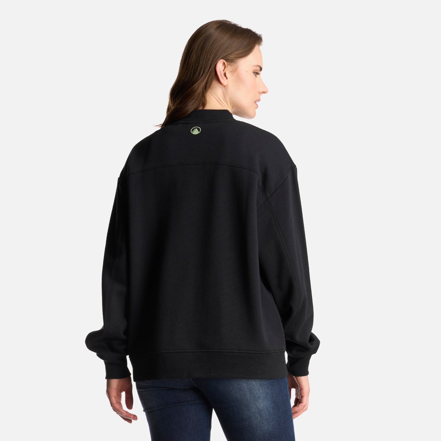 Poleron Mujer Insigne Crewneck Sweatshirt Front Print Negro Lippi