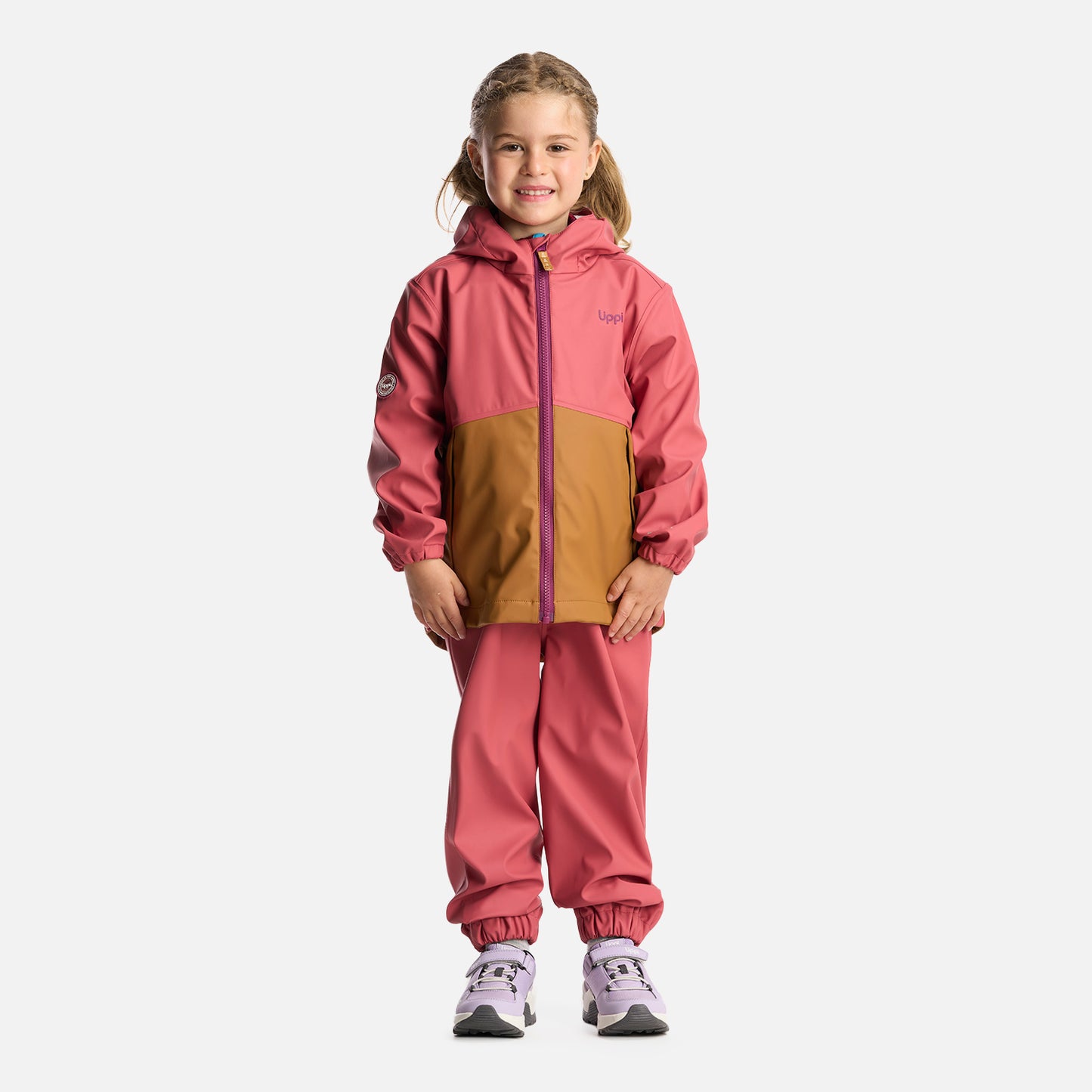 Pantalon Niña Muddy B-Dry Overalls Rosa Oscuro Lippi
