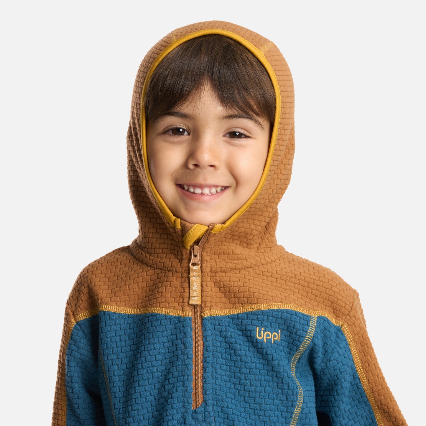 Poleron Niño Saltamontes Nano-F 14 Zip Hoody Petroleo Lippi