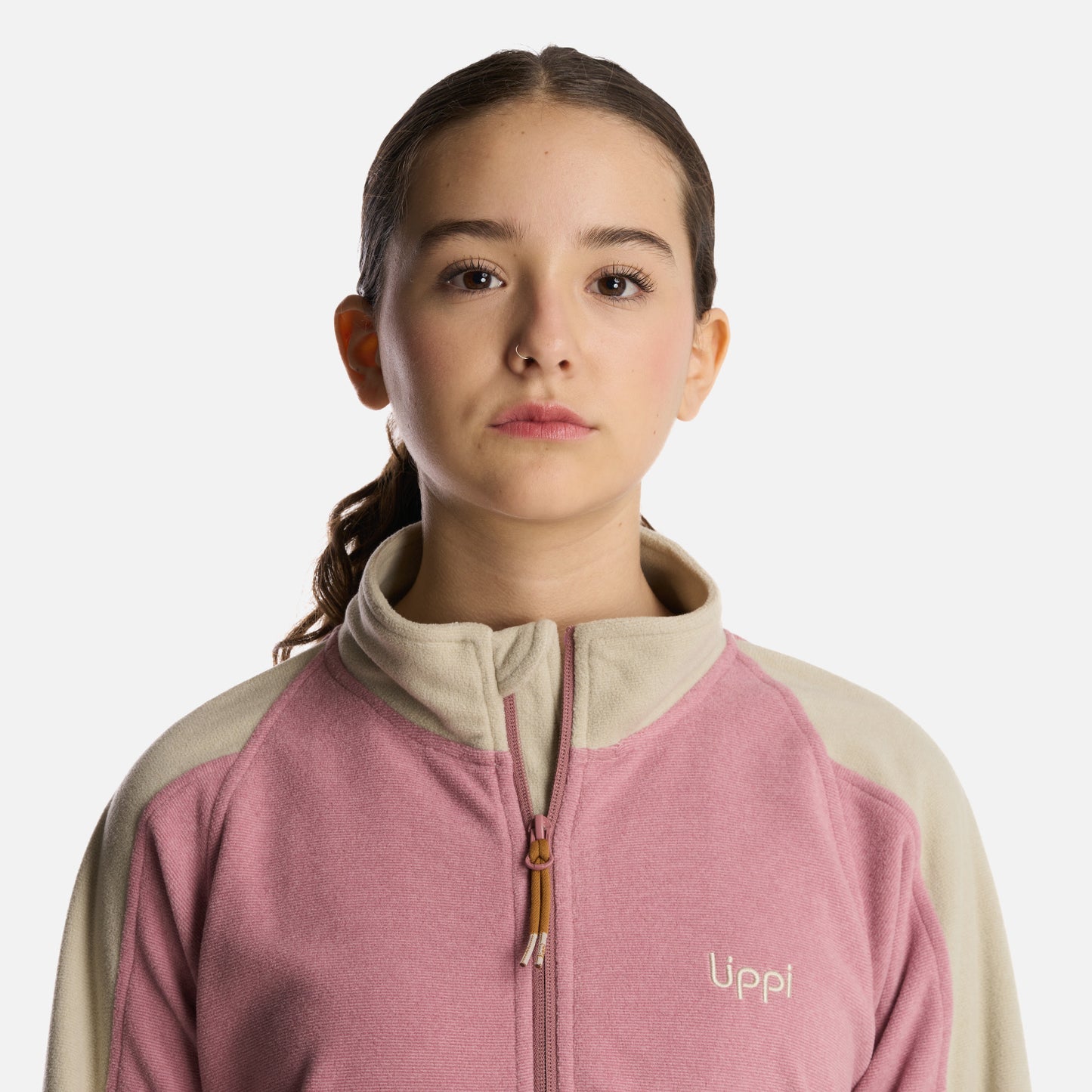 Polerón Teen Girl FirePlace Full Zip Sweatshirt Palo Rosa Lippi