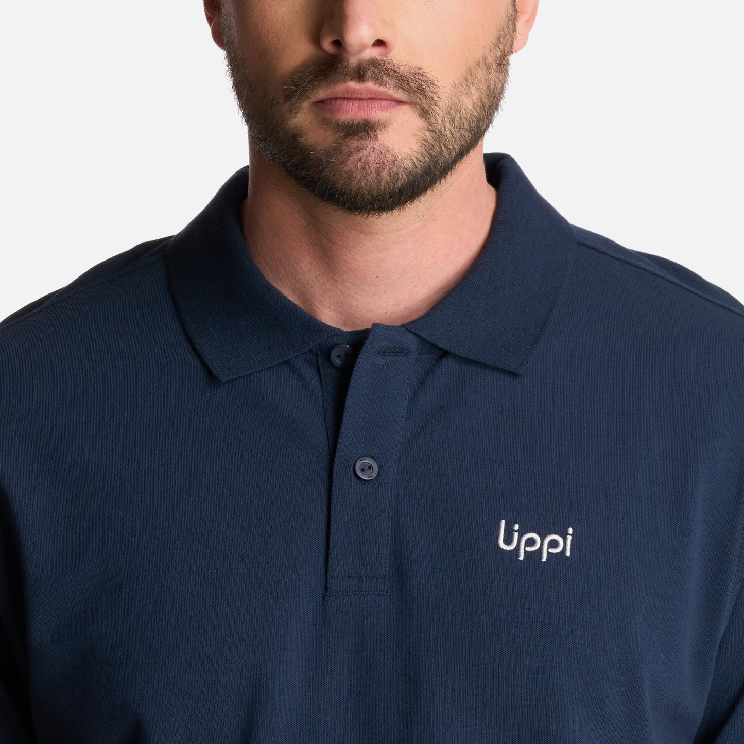 Polera Hombre First Class Elastic Polo Azul Marino Lippi