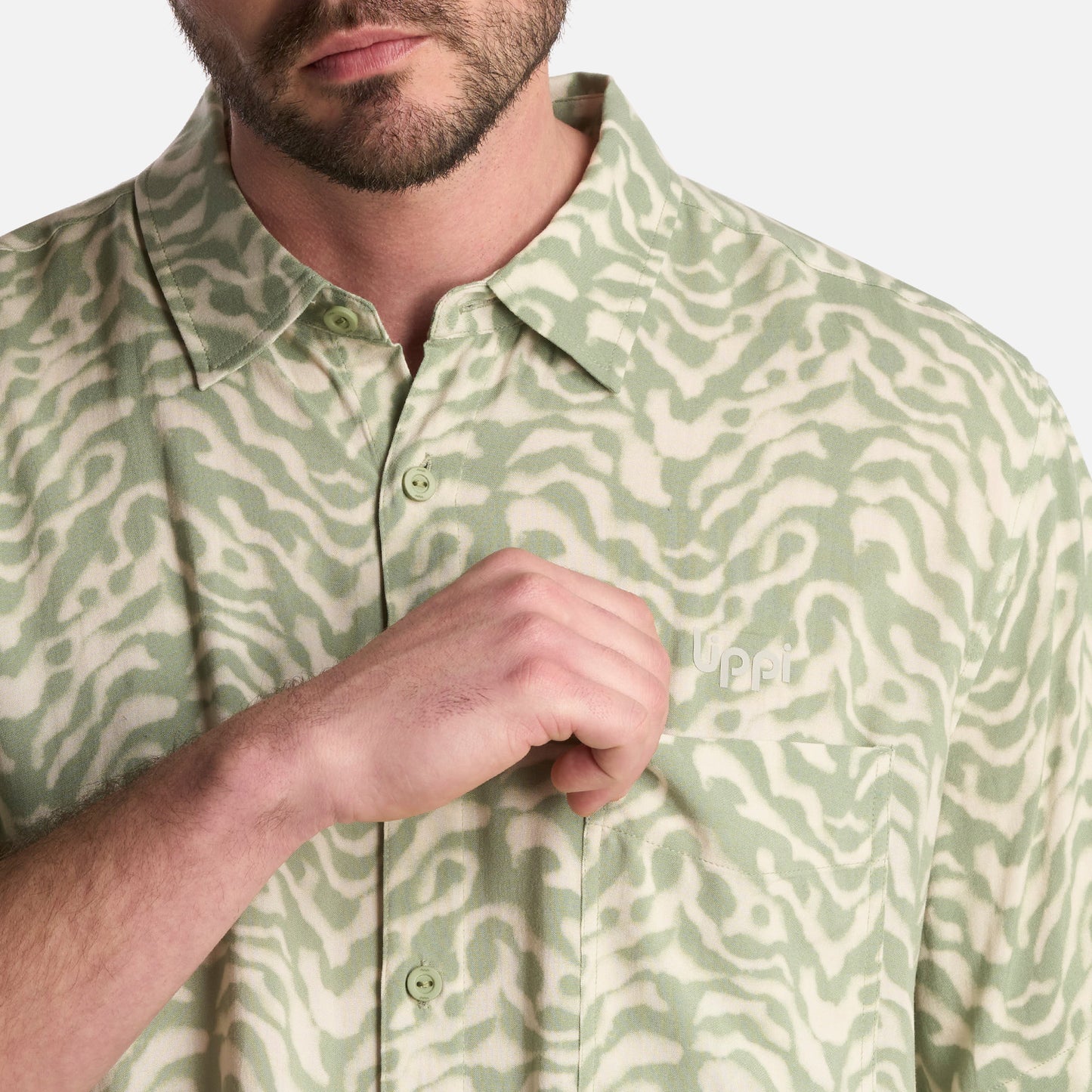 Camisa Hombre SeaSide Short Sleeve Shirt Print Jade Lippi
