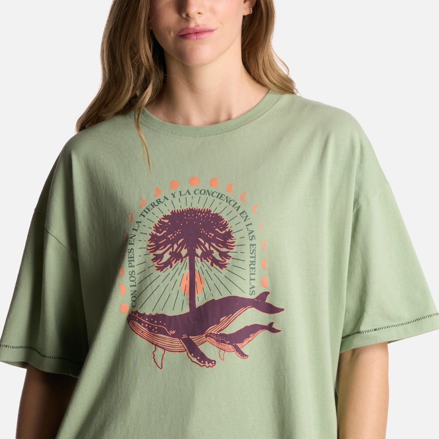 Polera Mujer Gorrión Jade Haka Honu