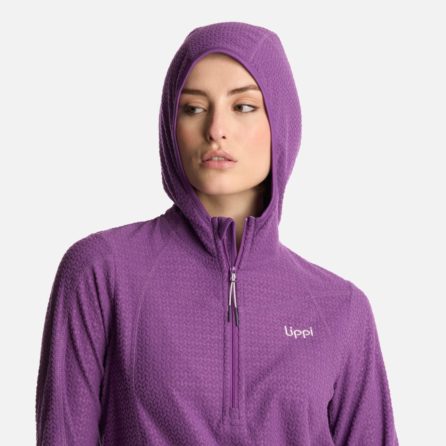 Polerón Mujer Jacaranda Nano-F 14 Zip Hoody Violeta Lippi
