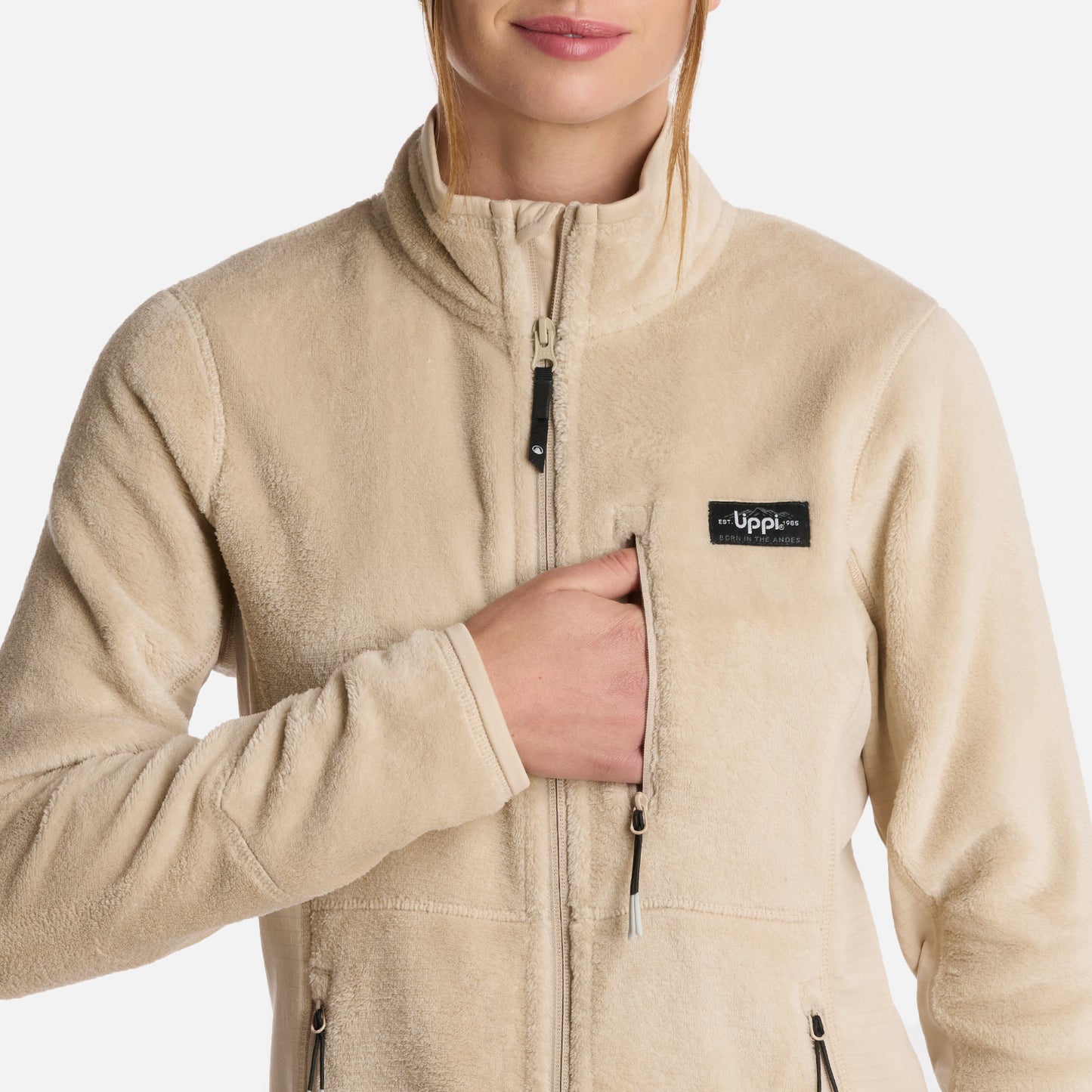 Polar Mujer Numan Shaggy-Pro Jacket Crudo Lippi