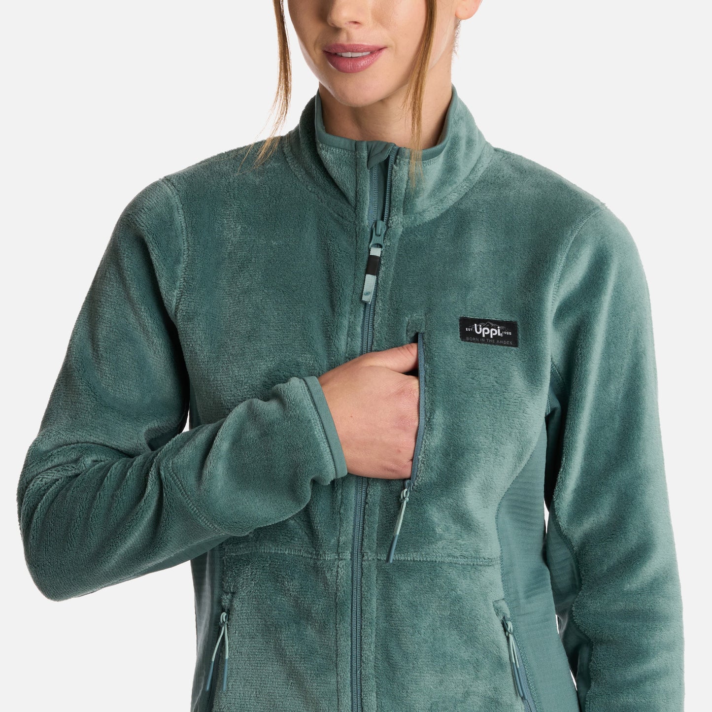 Polar Mujer Numan Shaggy-Pro Jacket Petroleo Lippi