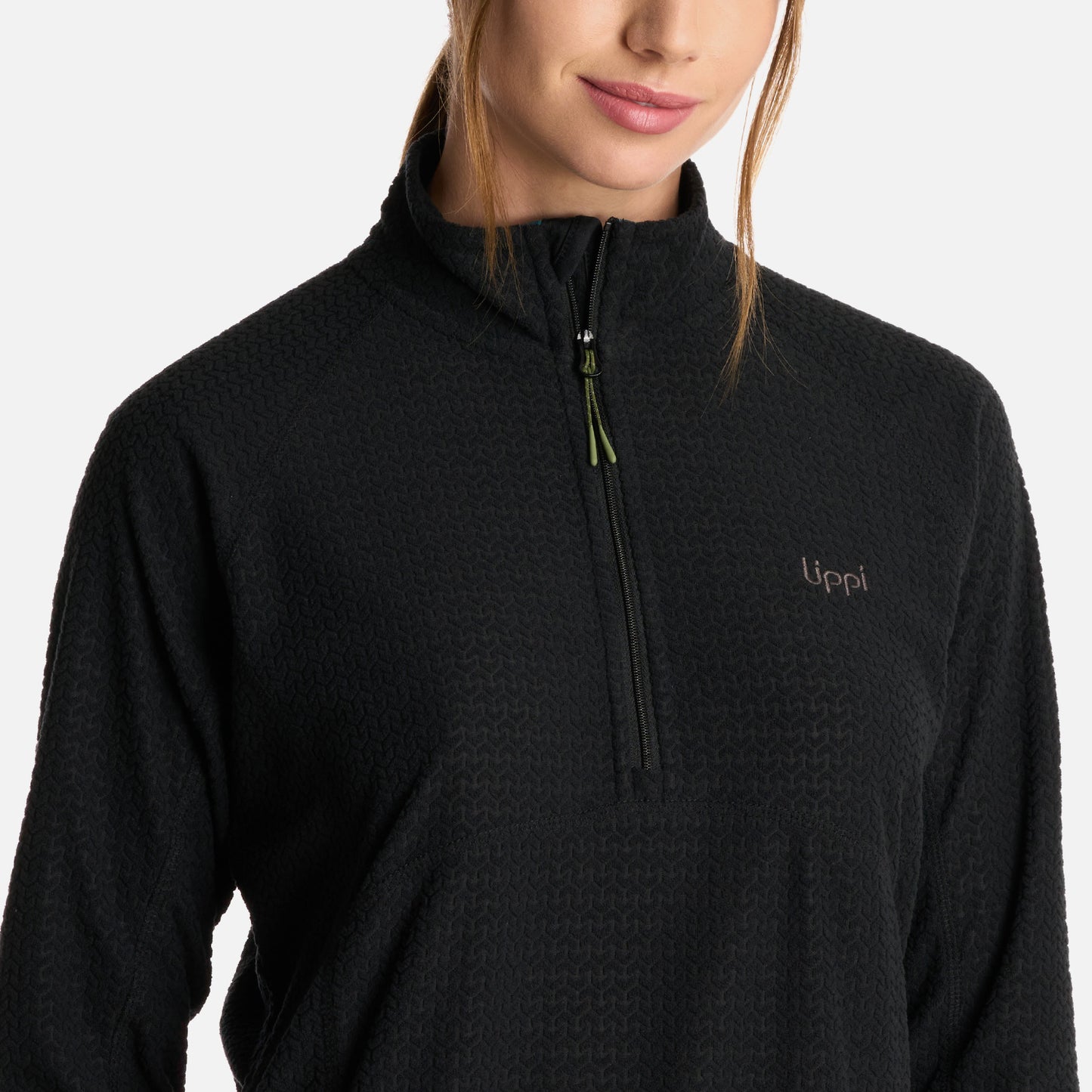 Polerón Mujer Jacaranda Nano-F 14 Zip Negro Lippi