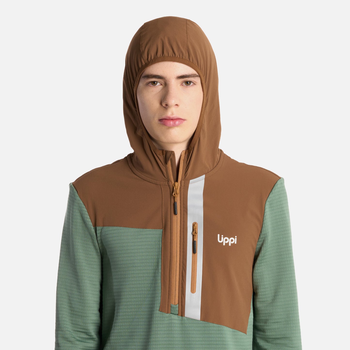 Polerón Teen Boy Karova 14 Zip Hoody Jade Oscuro Lippi
