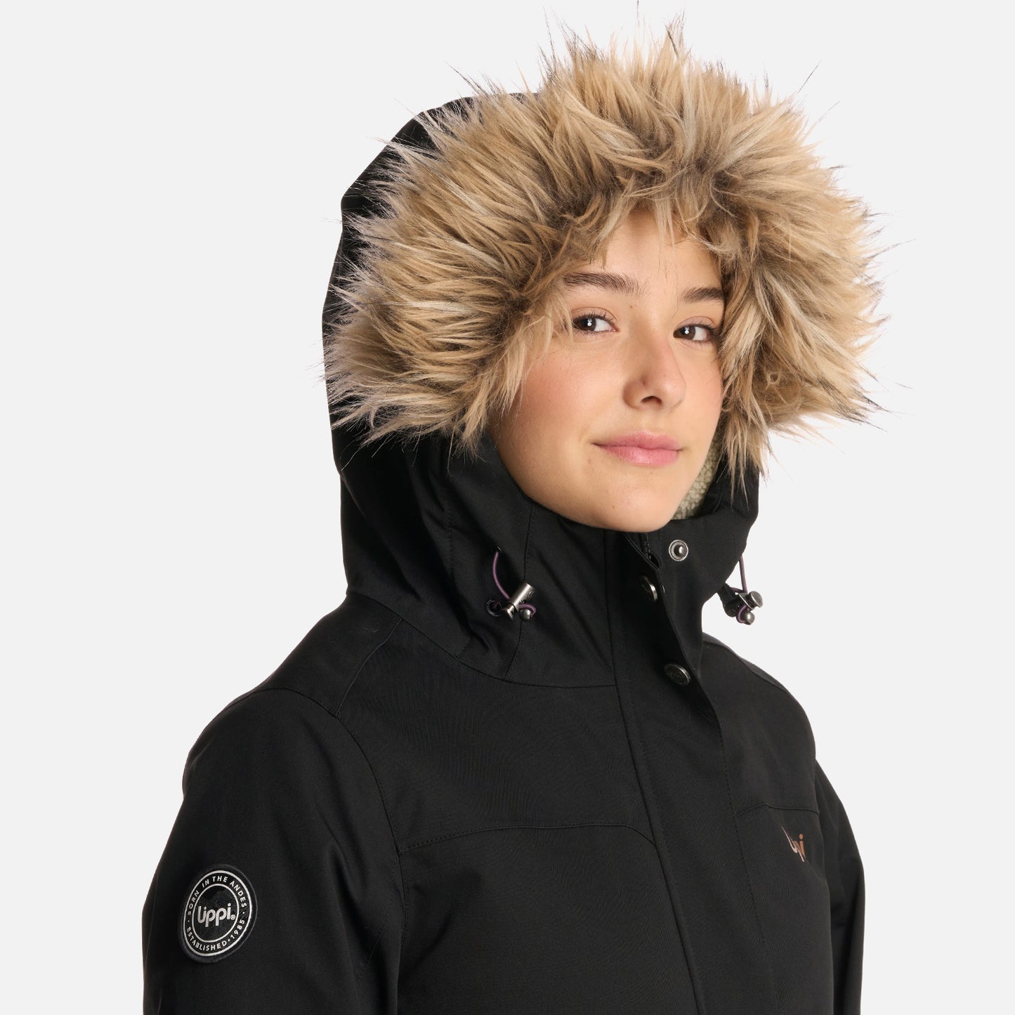 Chaqueta Teen Girl Roble B-Dry Hoody Jacket Negro Lippi