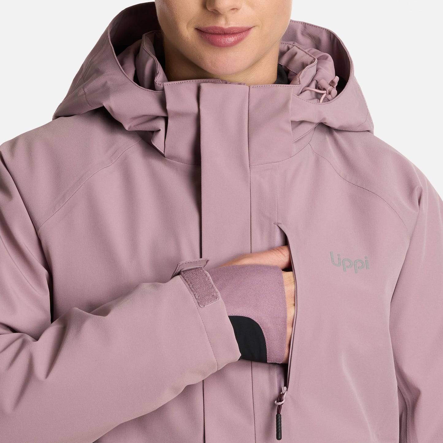 Chaqueta Mujer Andes B-Dry Hoody Jacket Malva Lippi